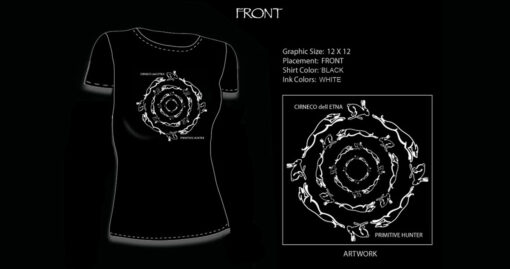 Primitive Hunter T-Shirt - Ladies Short Sleeve - Black - Image 2